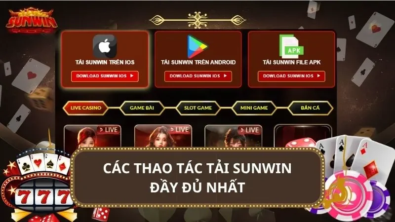 Các thao tác tải SUNWIN đầy đủ nhất