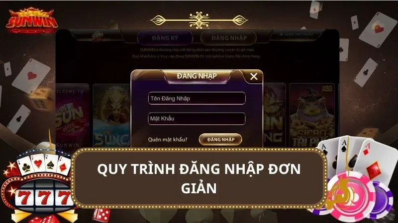 Quy trình đăng nhập đơn giản
