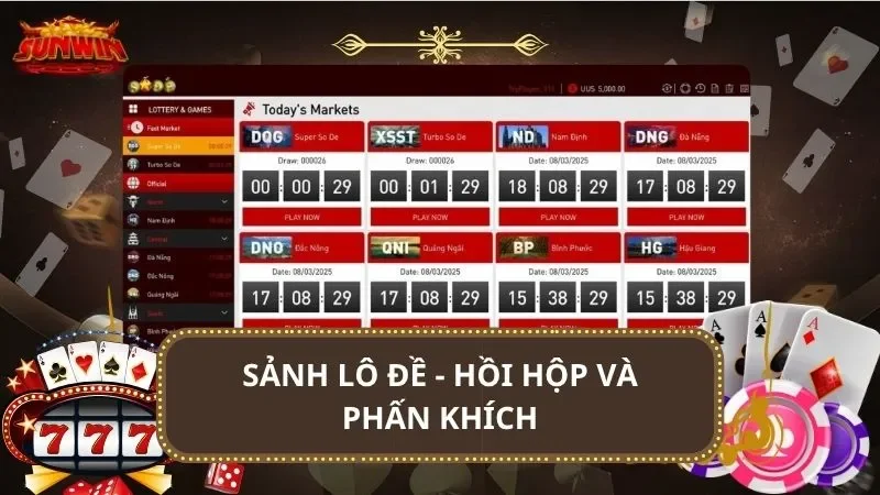 Sảnh lô đề - Hồi hộp và phấn khích